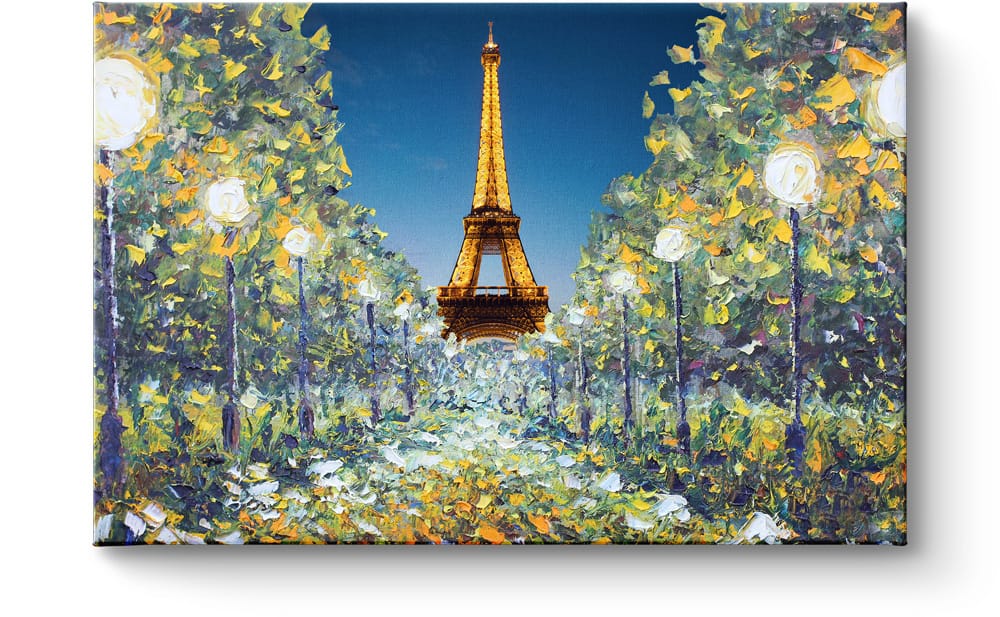 Tour Eiffel sur toile œuvre d'art